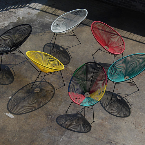파파야 아카풀코 야외 풀컬러 에그 디자인의자