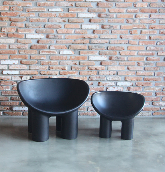 롤리폴리 컬러 어덜트 플라스틱 디자인 인테리어의자
