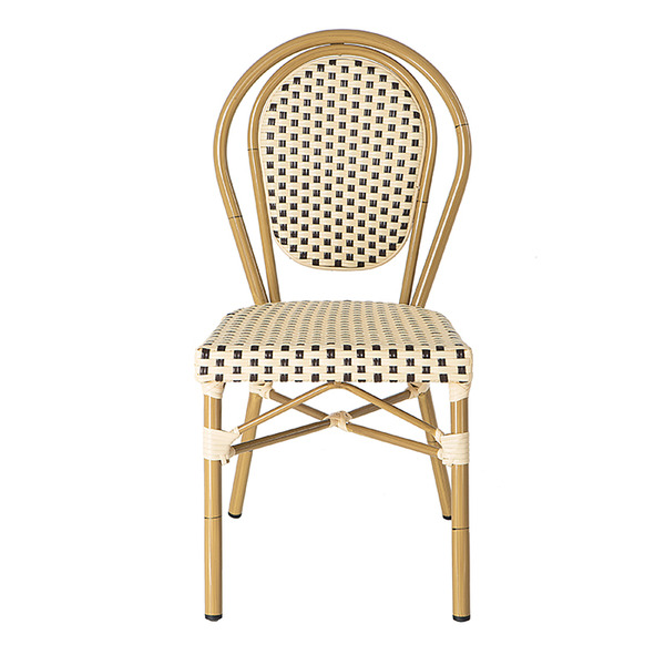 파리 카페 타원 레드 베이지 디자인의자